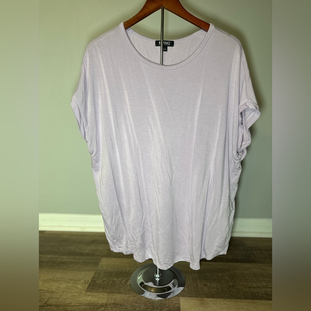 Buffalo David Bitton Women's Light Purple Short Sleeve Tee